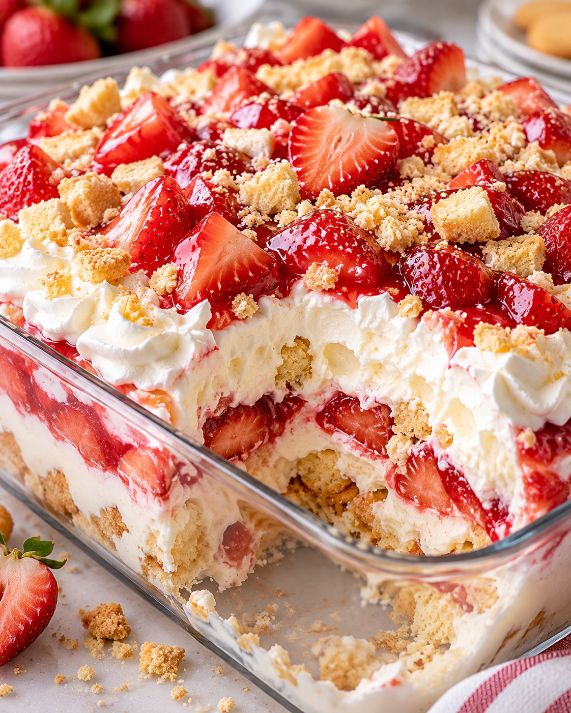 Strawberry Heaven Pudding Dessert