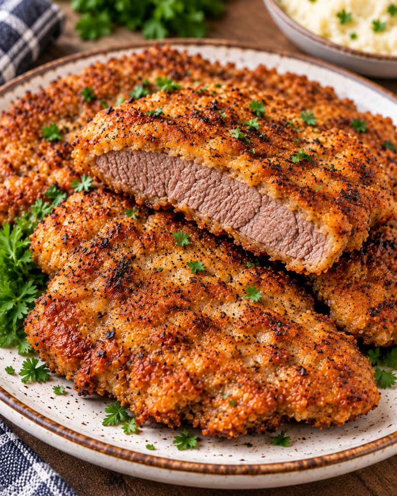 Crispy Breaded Venison Steak Recipe