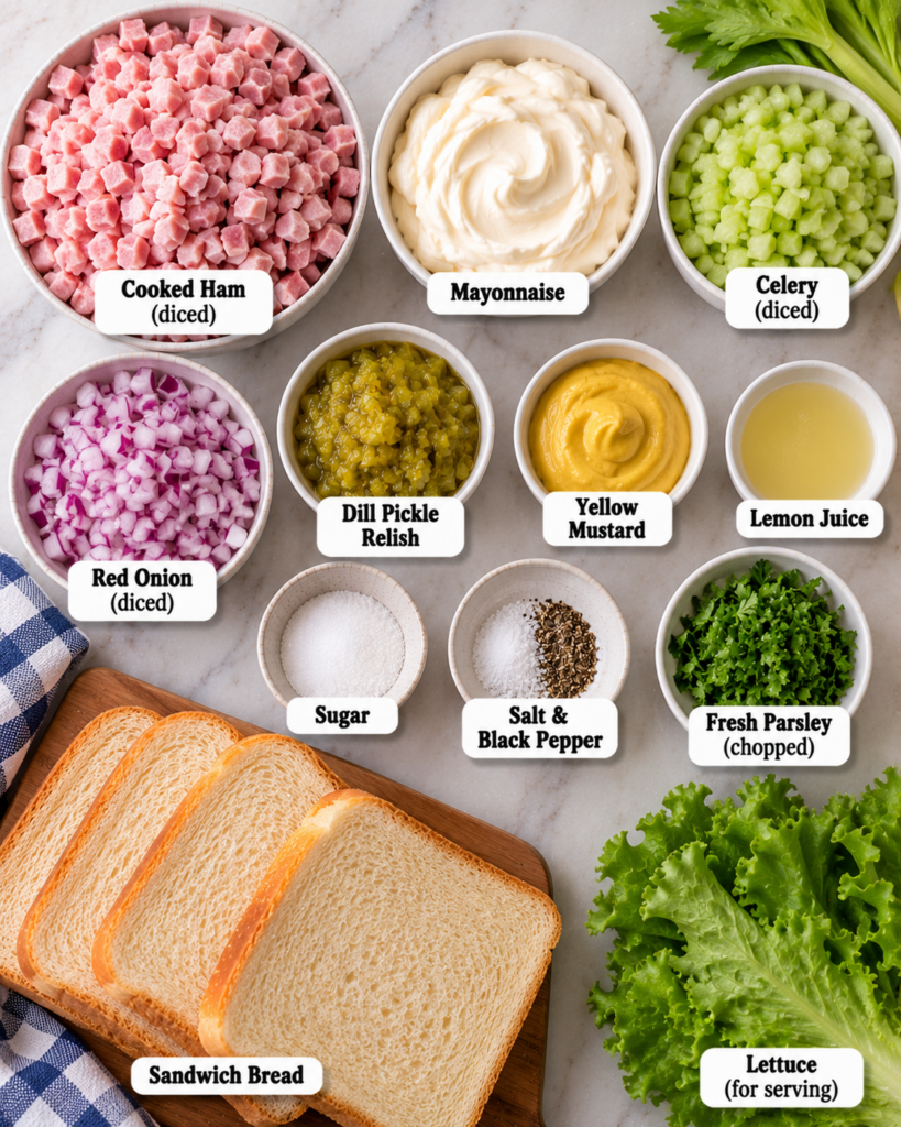 Old-Fashioned Ham Salad Sandwich
