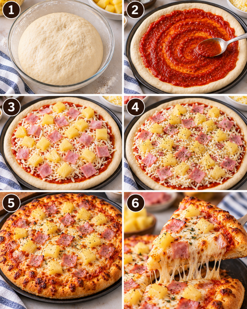 Homemade Hawaiian Pizza Recipe