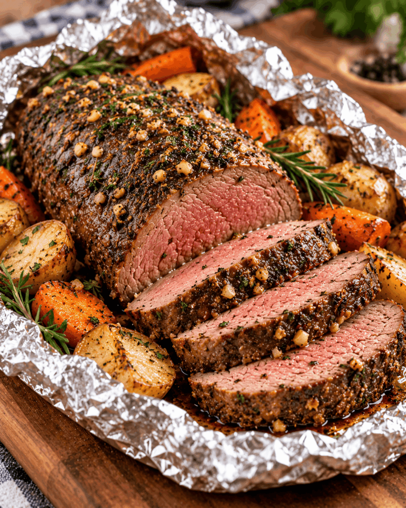Tender Foil-Wrapped Venison Roast