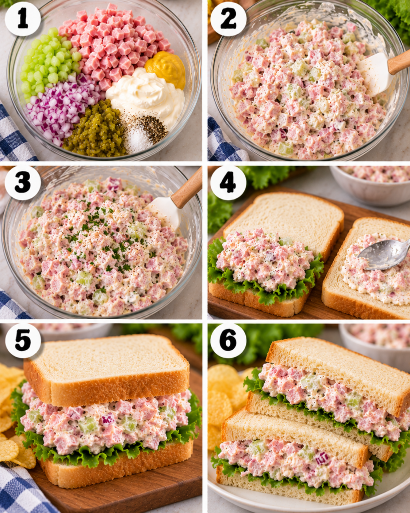 Old-Fashioned Ham Salad Sandwich
