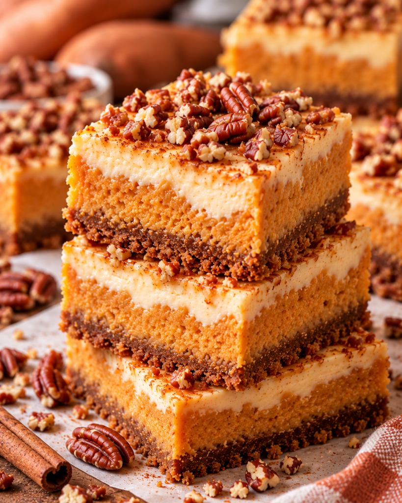Sweet Potato Cheesecake Bars