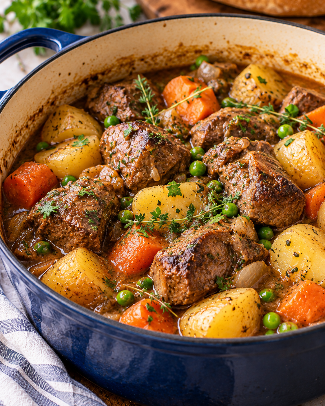 Spring Lamb Stew Casserole