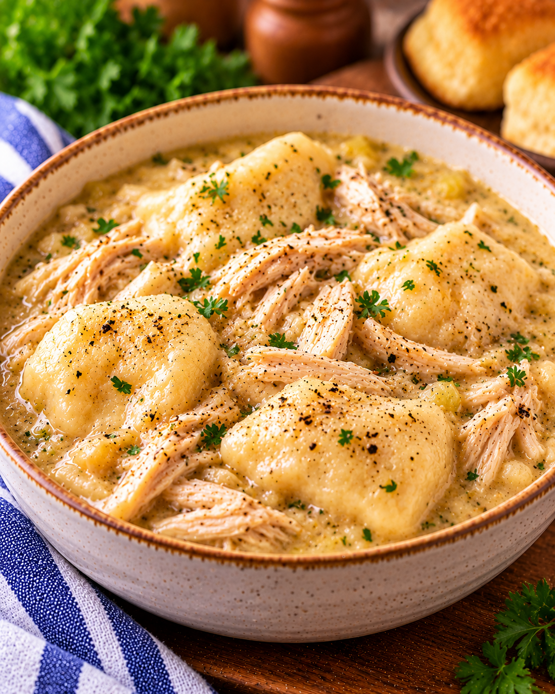 Old-Fashioned Chicken and Slick Dumplings