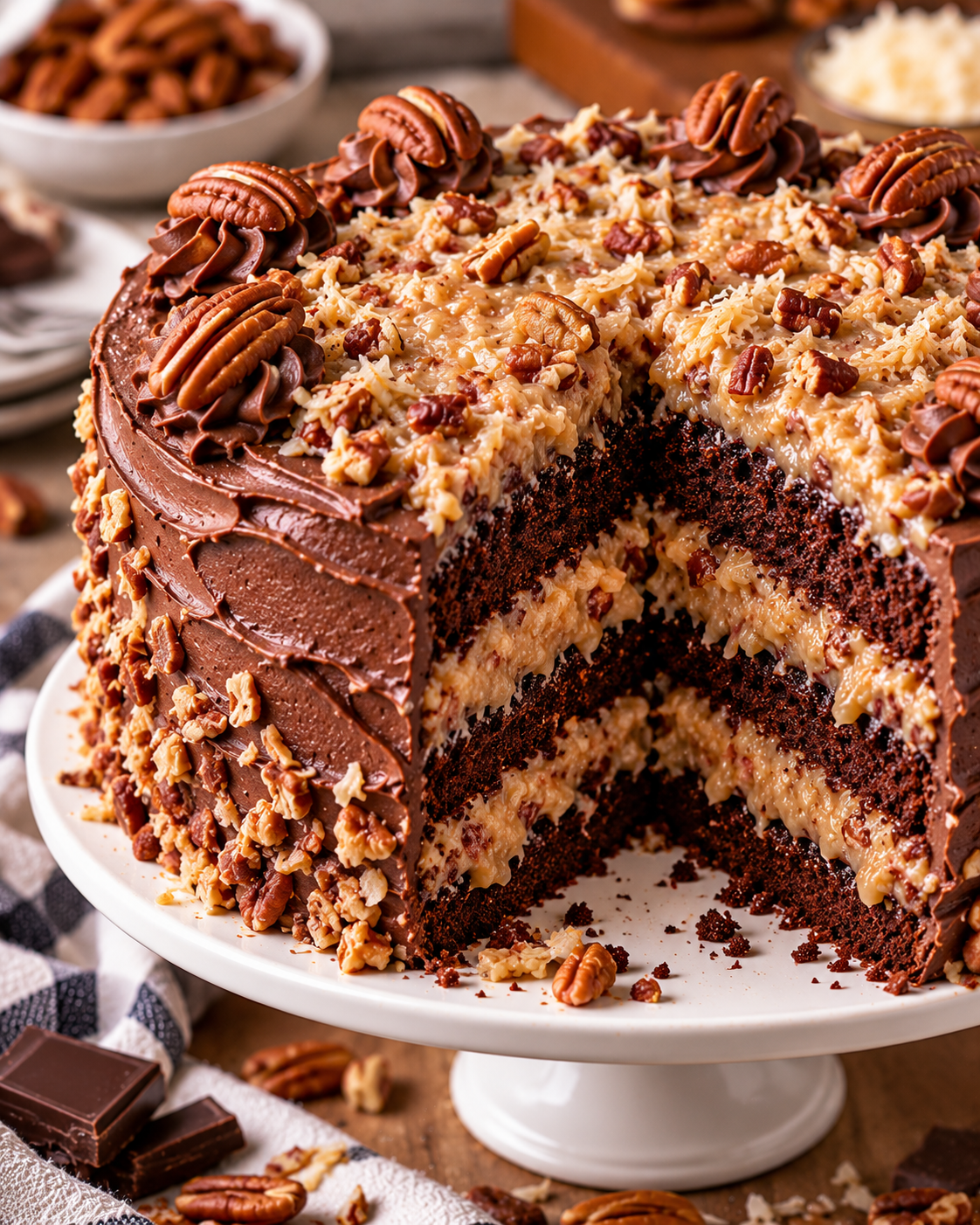 Homemade German Chocolate Cake Recipe