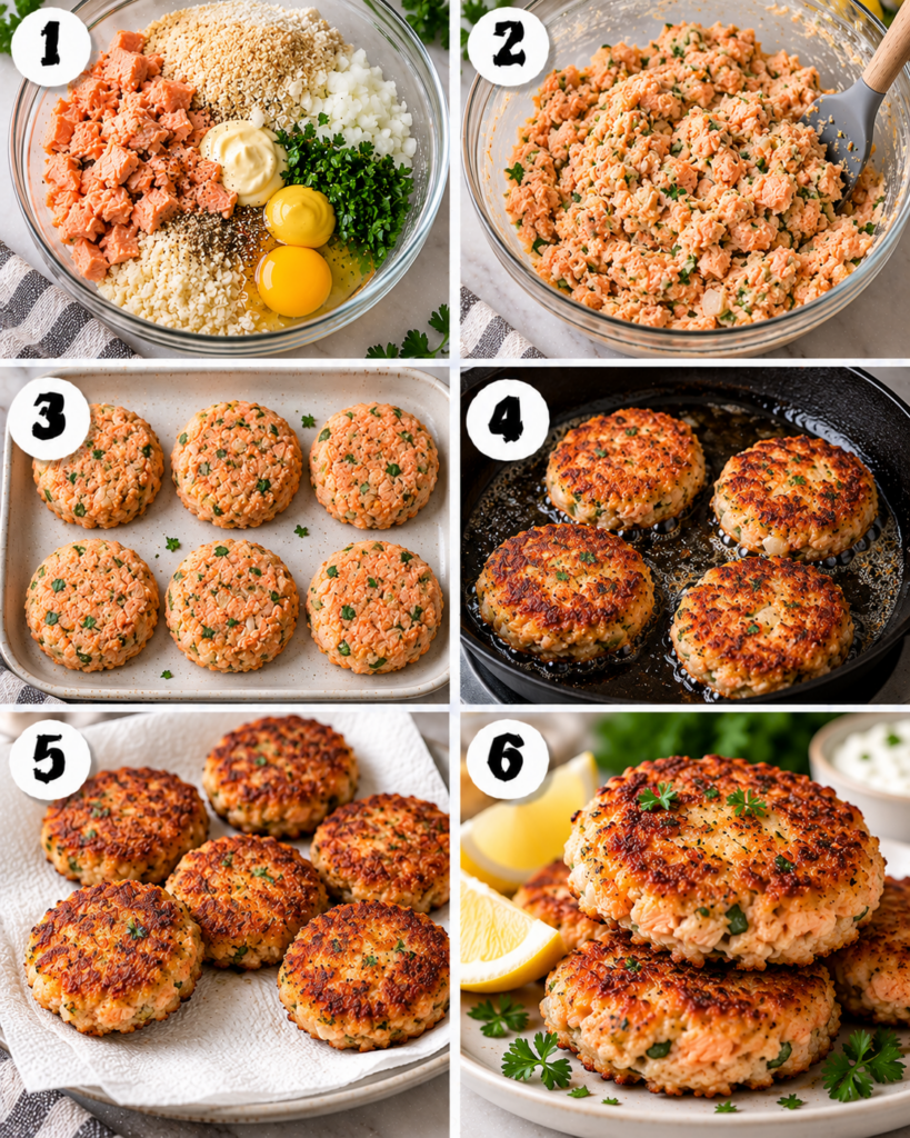 Crispy Old-Fashioned Salmon Patties