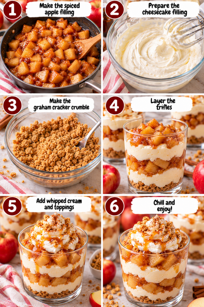 Apple Pie Cheesecake Trifles
