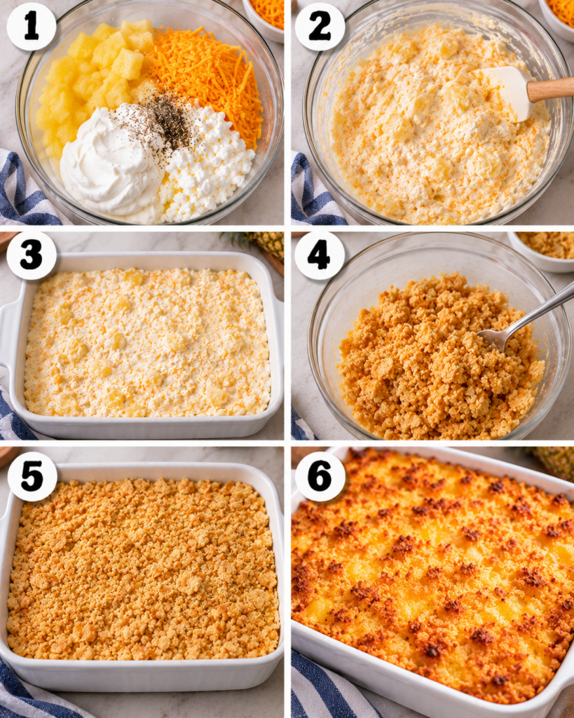 Southern Pineapple Cheese Casserole