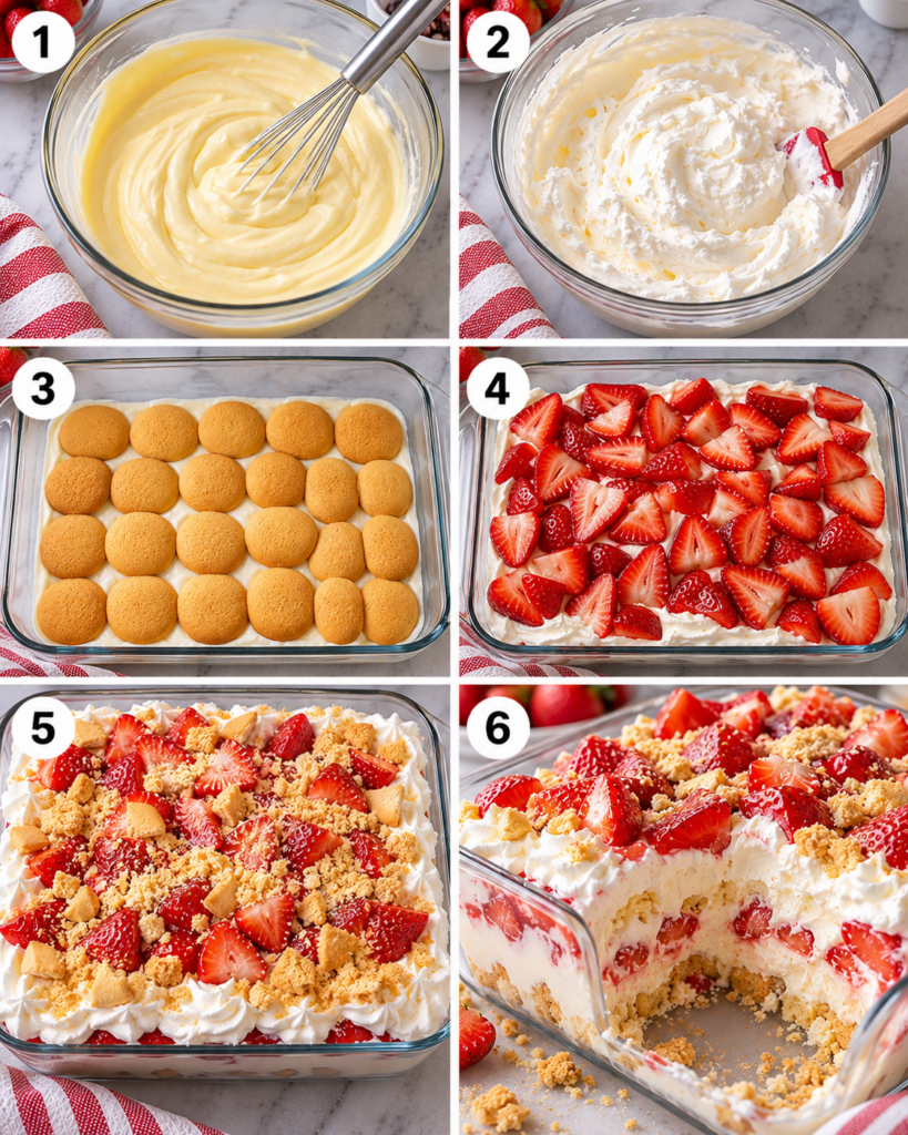 Strawberry Heaven Pudding Dessert