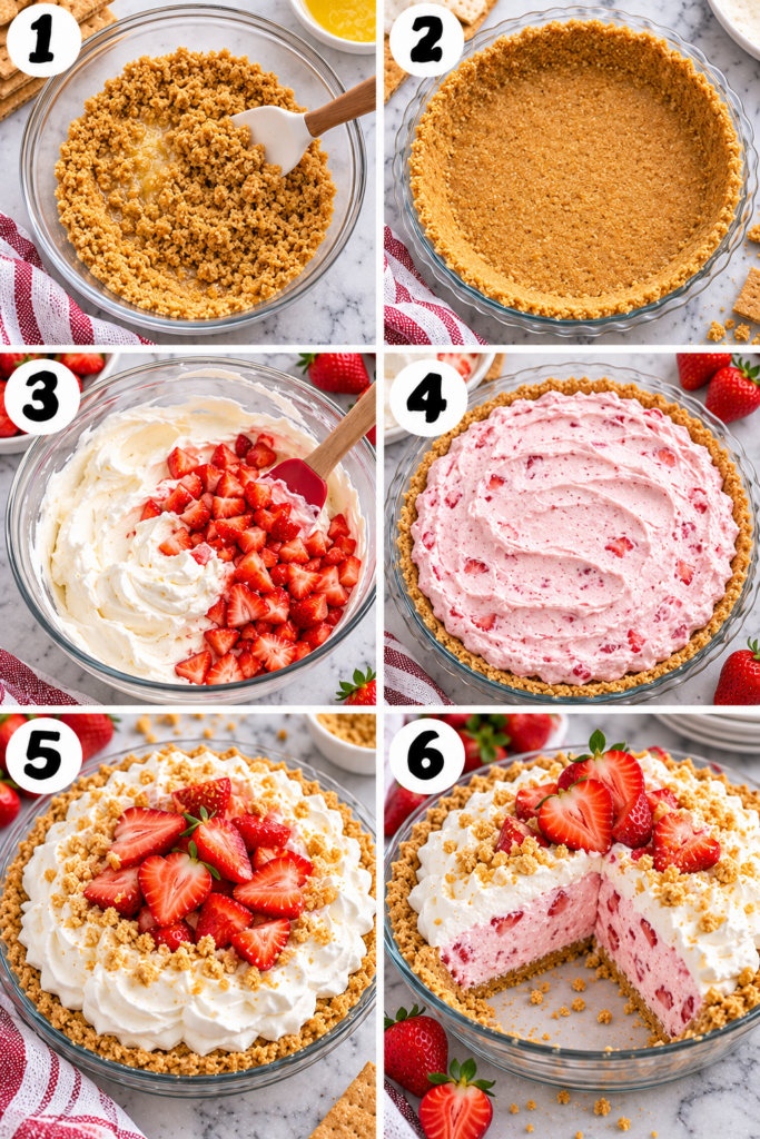 Easy Strawberry Icebox Pie