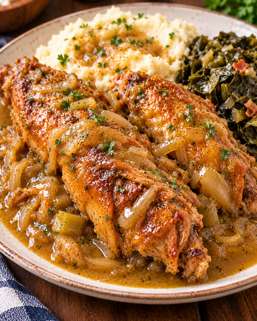Southern Smothered Turkey Wings Recipe