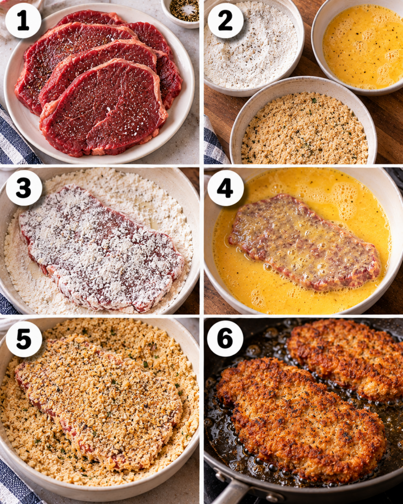 Crispy Breaded Venison Steak Recipe