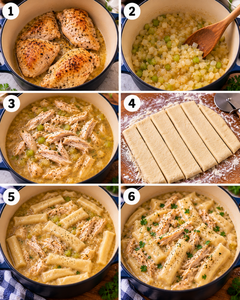Old-Fashioned Chicken and Slick Dumplings