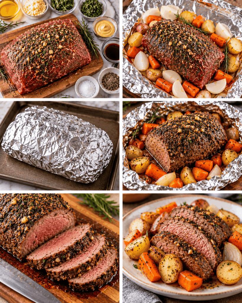 Tender Foil-Wrapped Venison Roast
