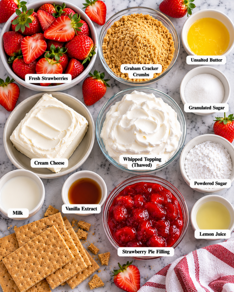 Easy Strawberry Icebox Pie