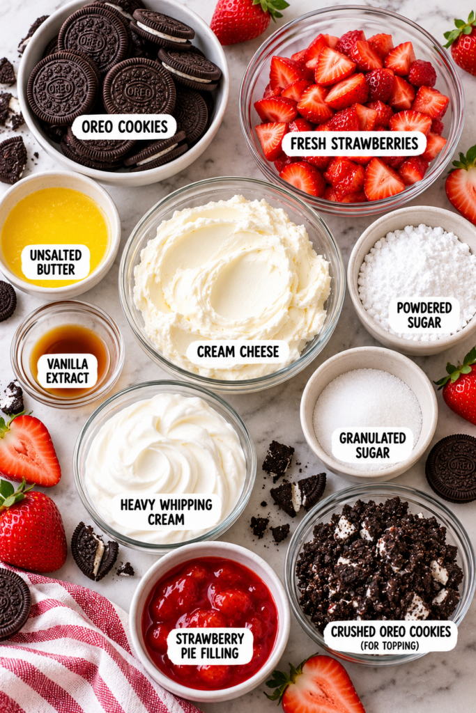 Strawberry Oreo Cheesecake Cups