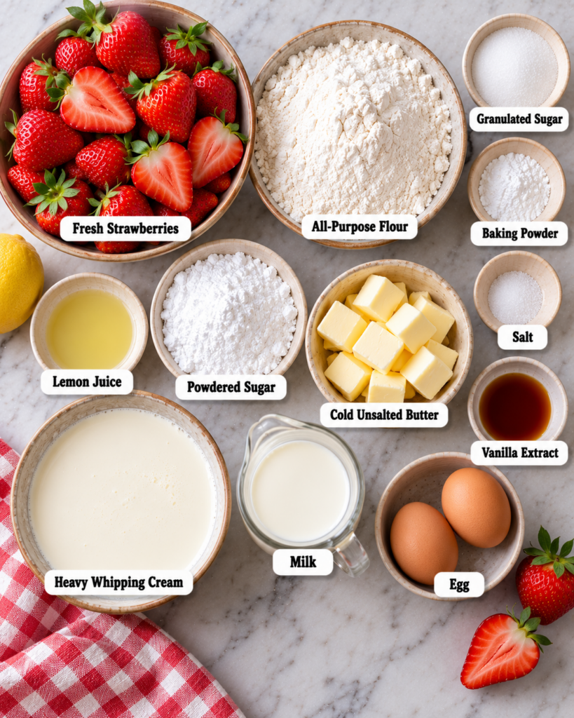Easy Homemade Strawberry Shortcake