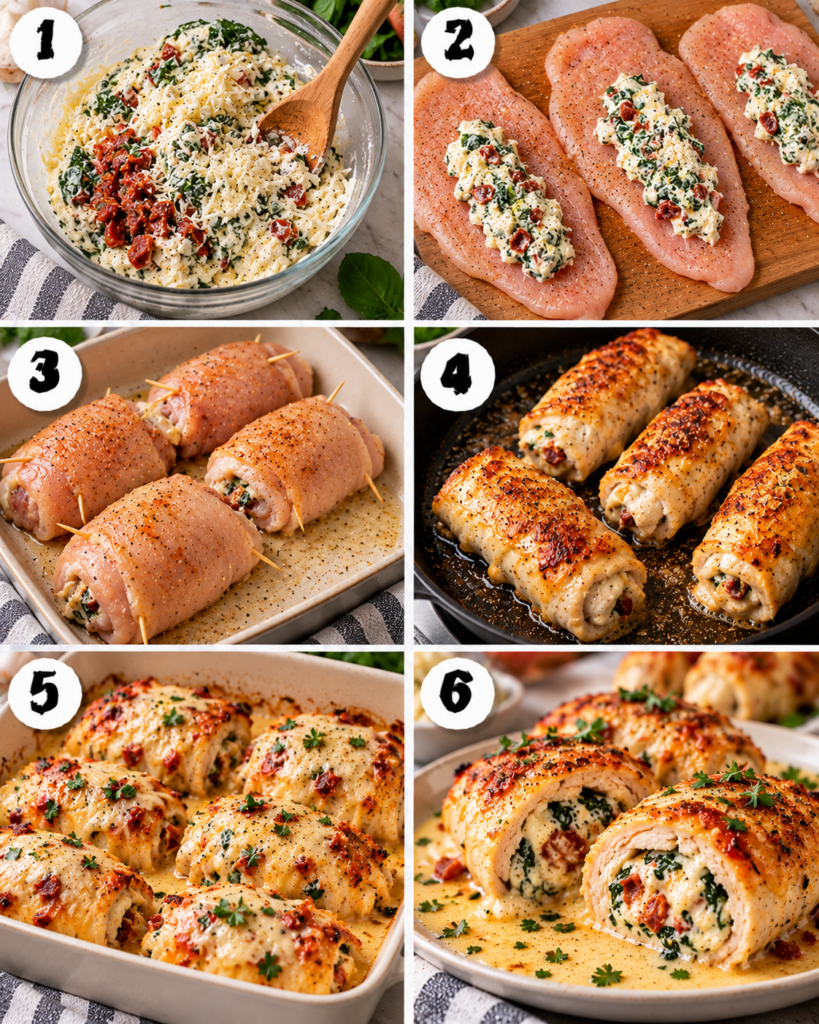 Mama’s Cheesy Chicken Roll-Ups