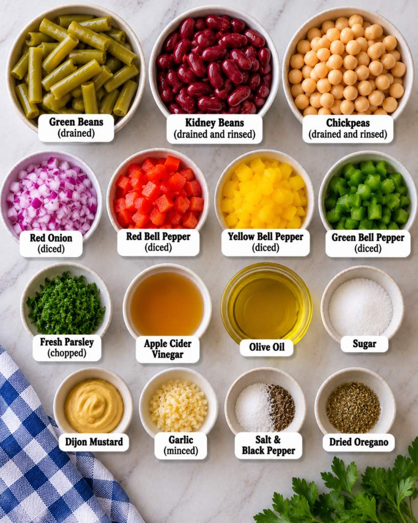 Classic Three-Bean Salad Recipe