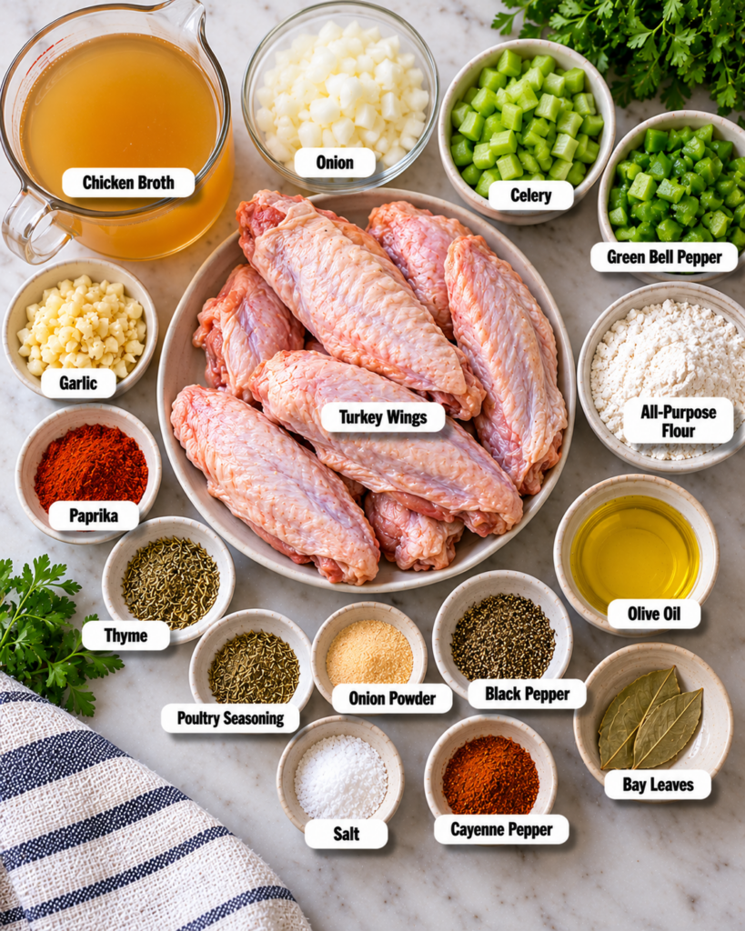 Southern Smothered Turkey Wings Recipe