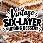 Vintage Six-Layer Pudding Dessert