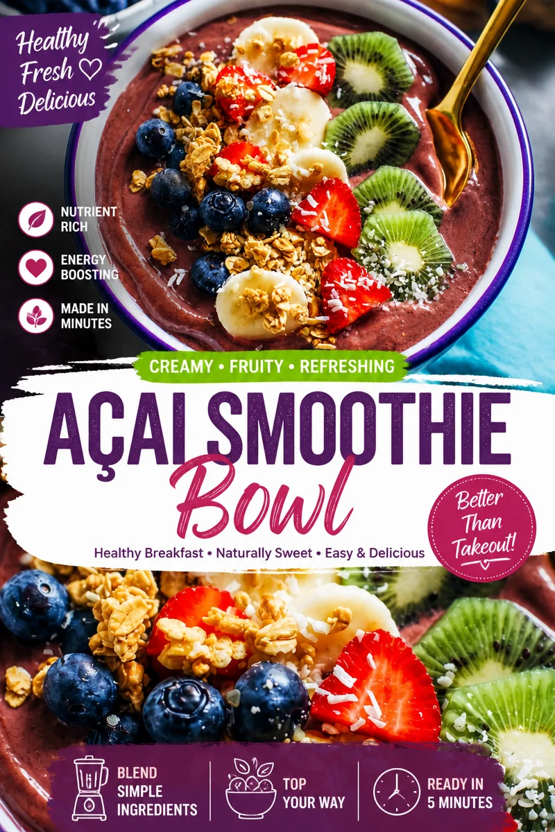 Acai Bowl Recipe (Easy at Home)