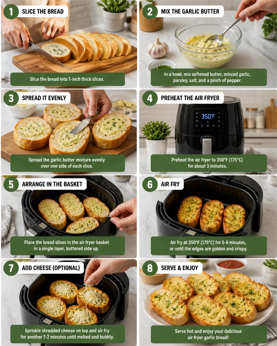 Air Fryer Garlic Bread