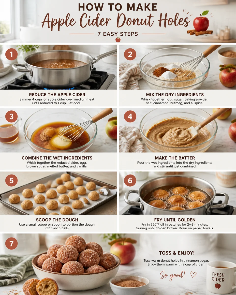 Apple Cider Donut Holes (Air Fryer)