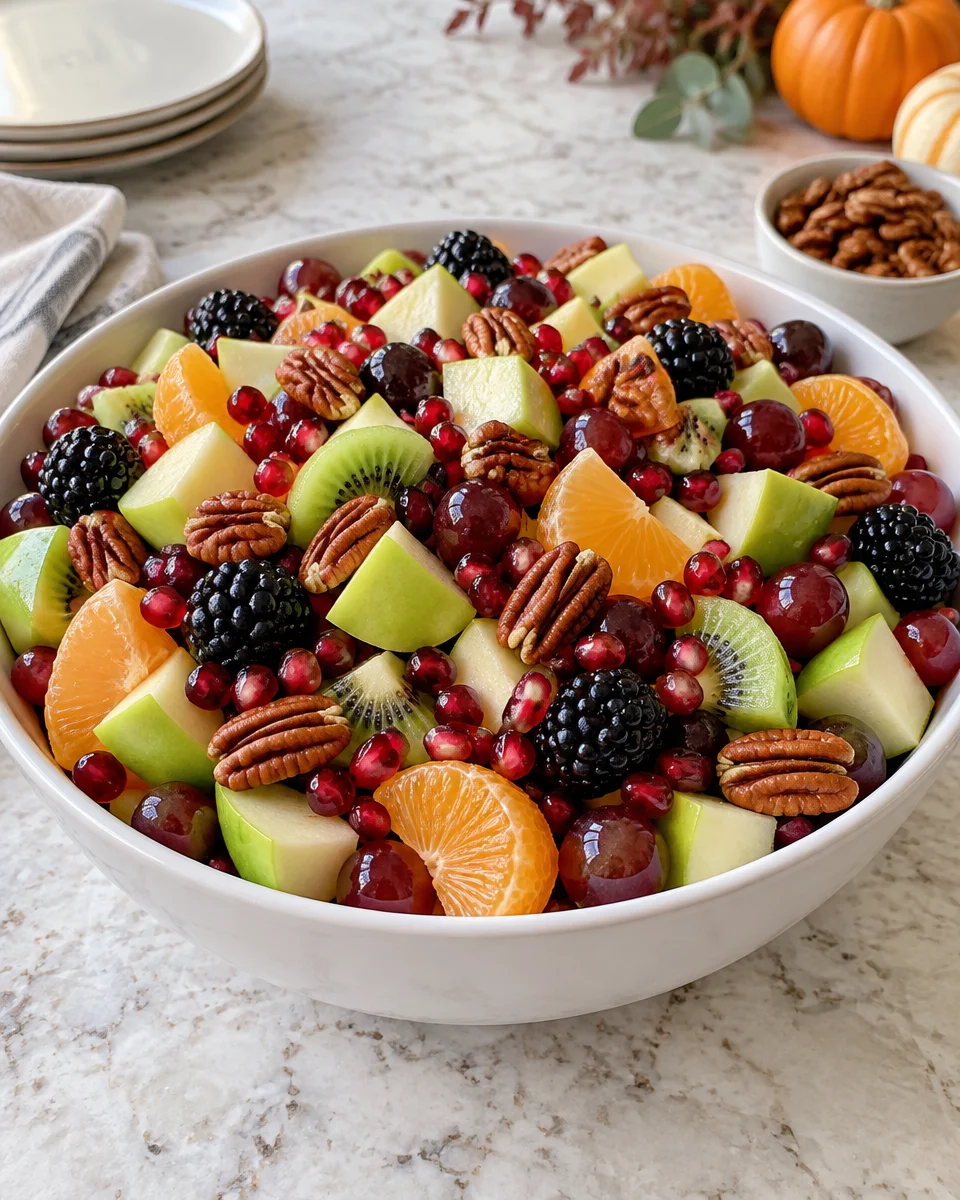 Autumn Fruit Salad with Maple Cinnamon