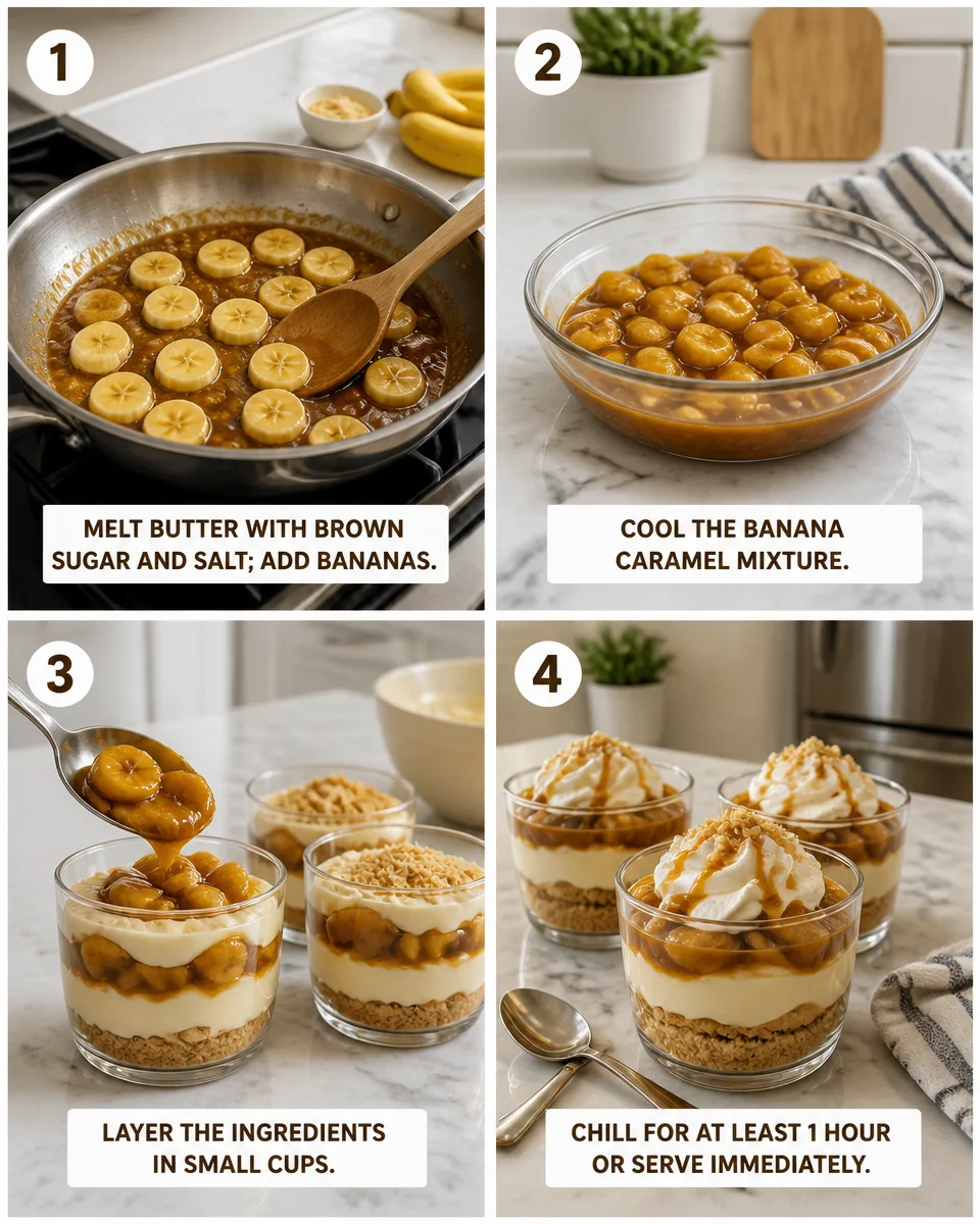 Banana Foster Pudding Cups