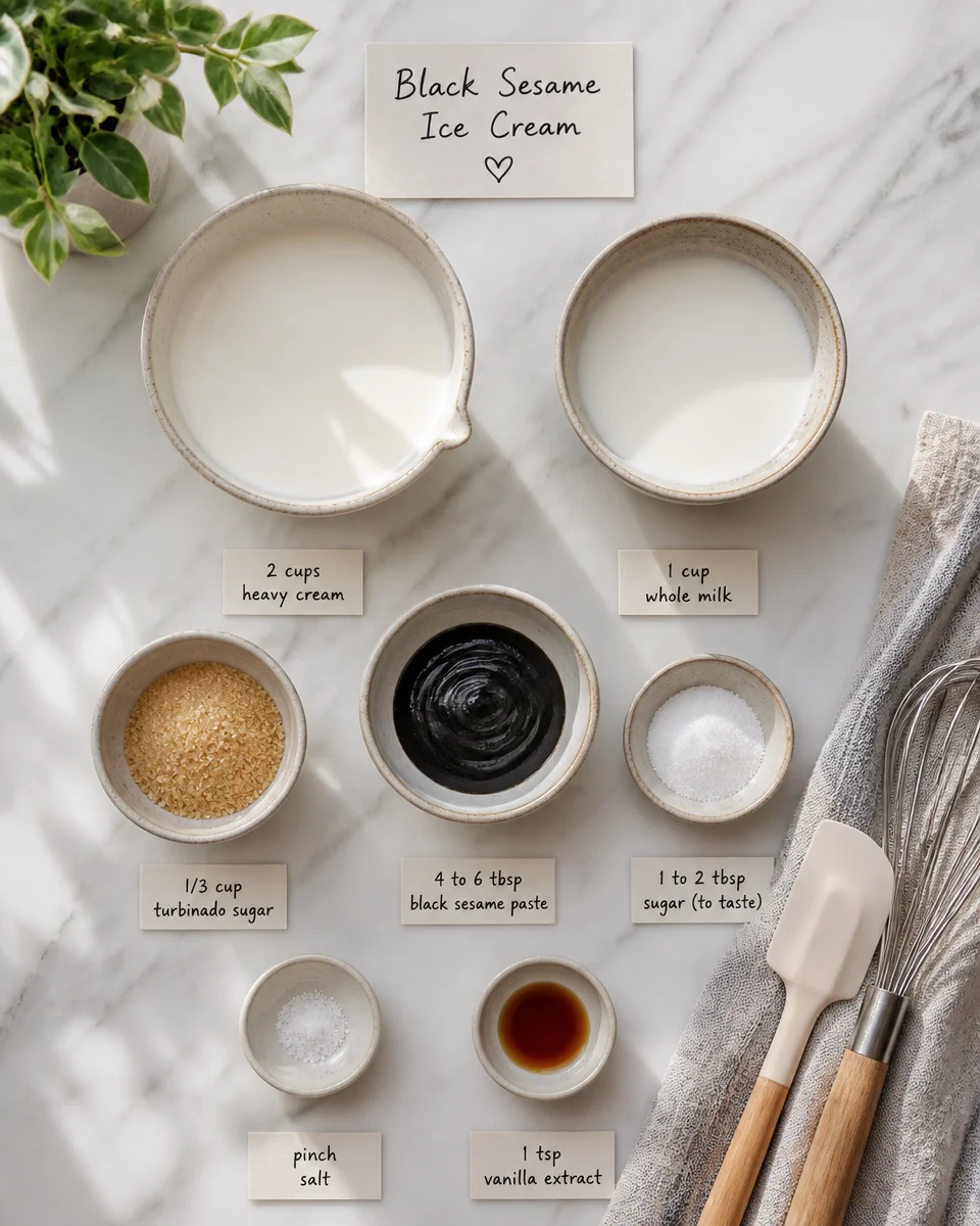 Black Sesame Ice Cream