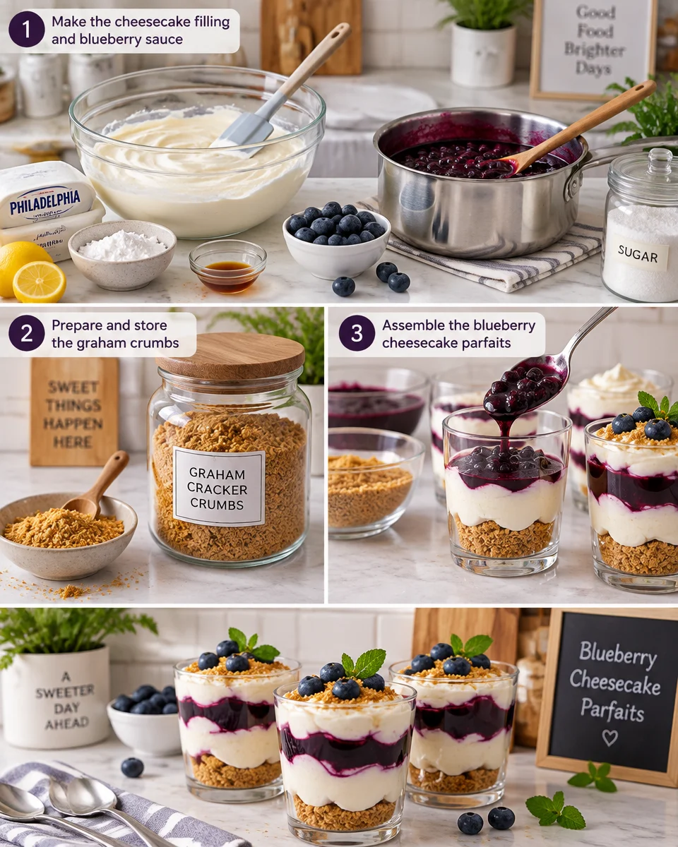 Blueberry Cheesecake Parfait Recipe