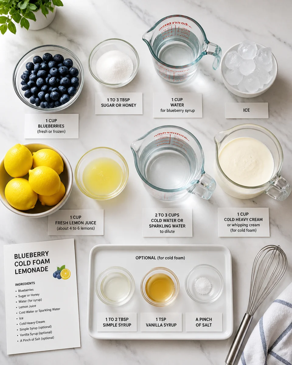 Blueberry Cold Foam Lemonade