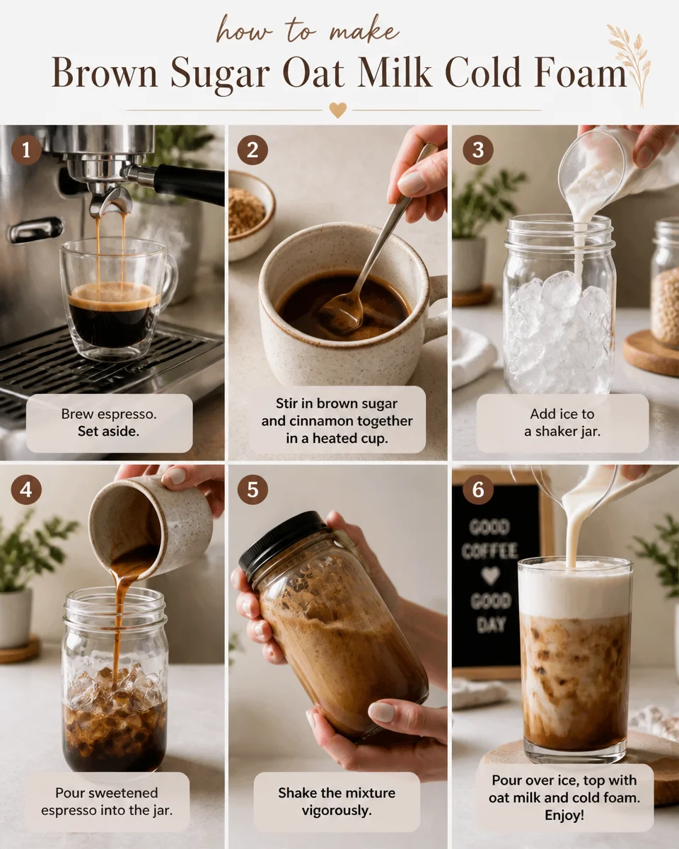 Brown Sugar Oat Milk Cold Foam (Starbucks Copycat)