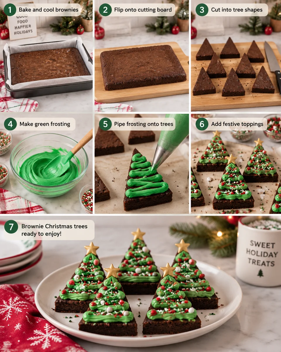 Brownie Christmas Trees