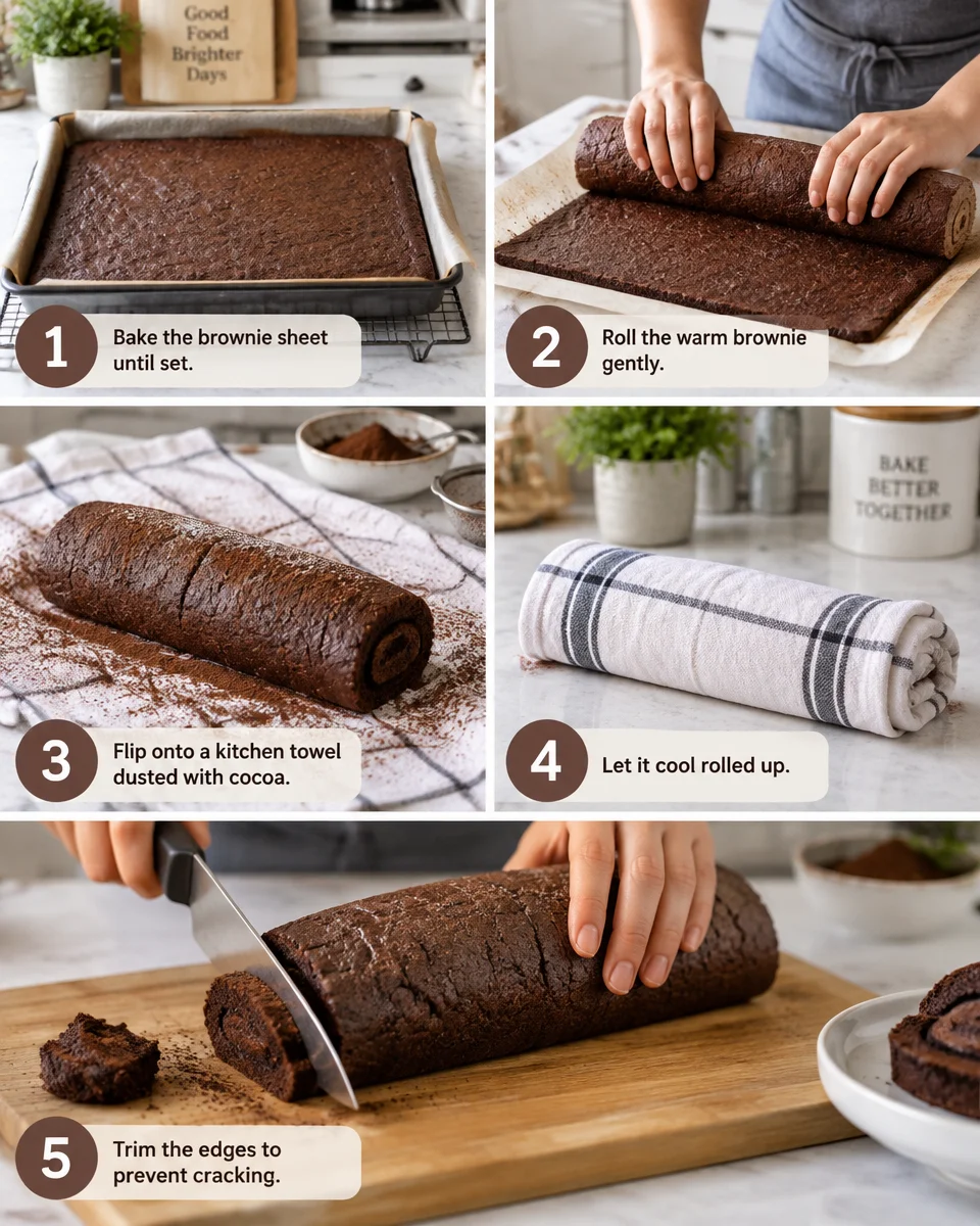 Brownie Cookie Roll