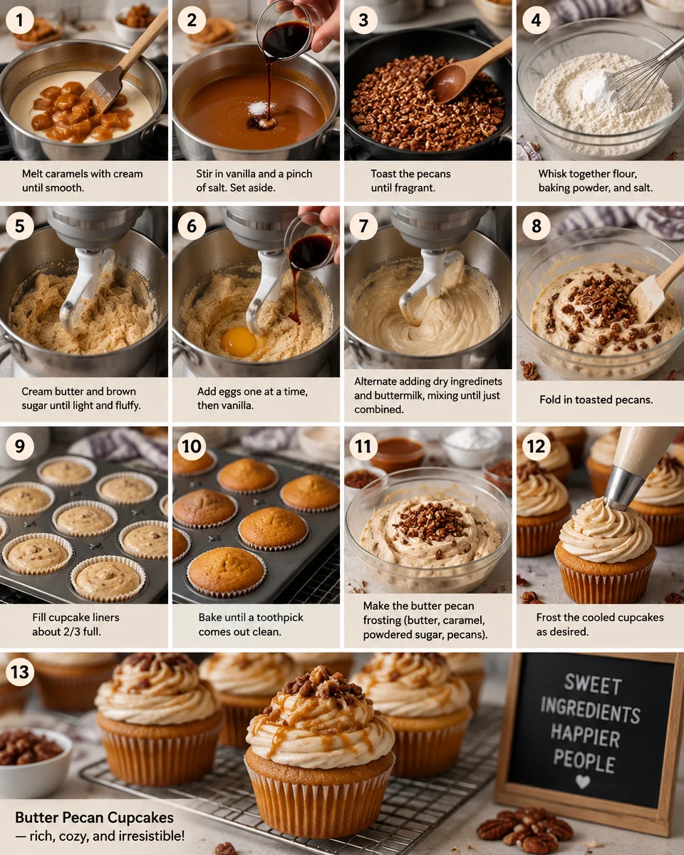 butter pecan cupcakes