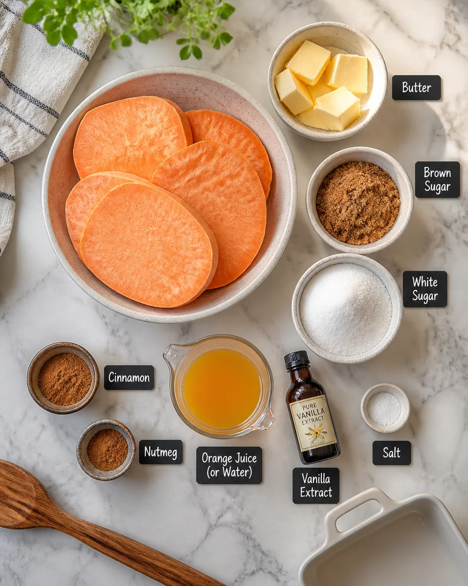 candied yams recipe
