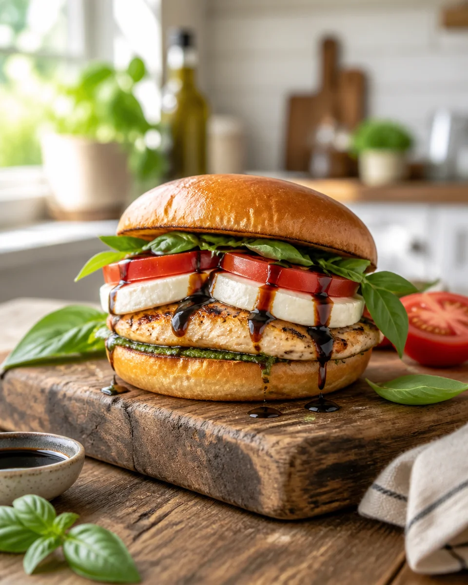 Caprese Grilled Chicken Sandwich