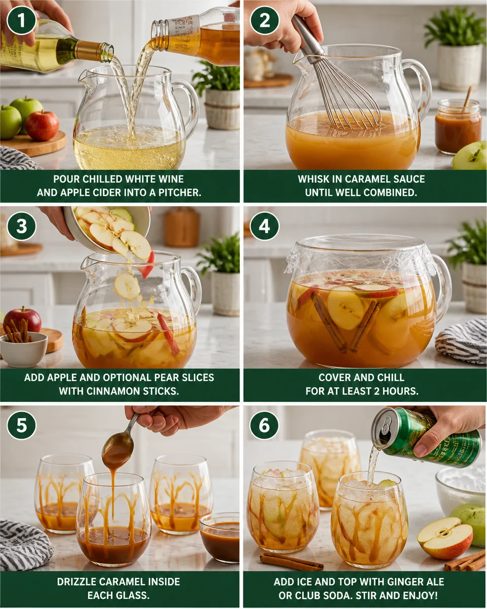 Caramel Apple Sangria Punch