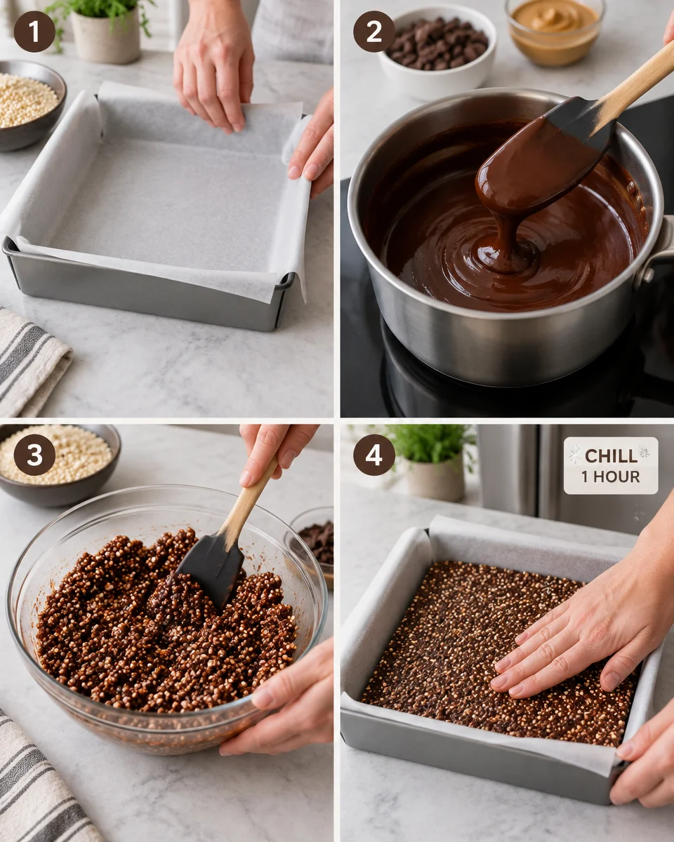 Chocolate Quinoa Crunch Bars Recipe