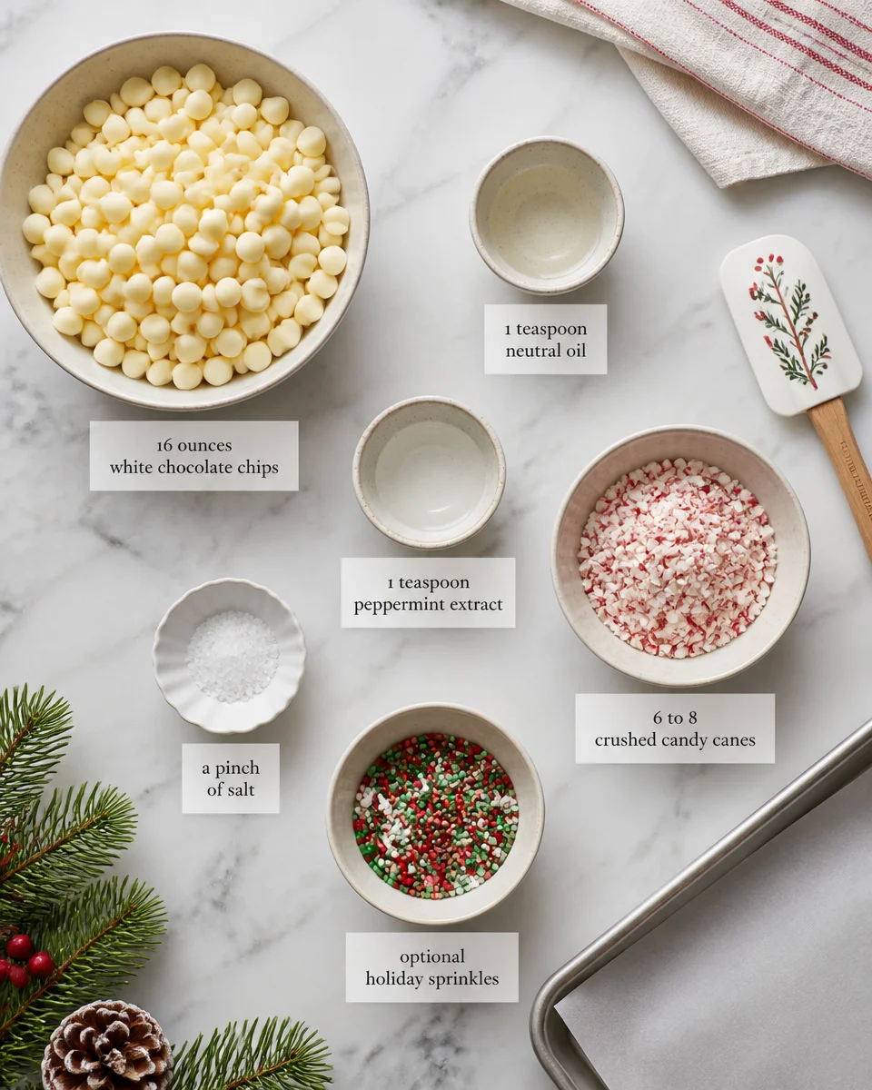 Christmas Bark Peppermint White Chocolate