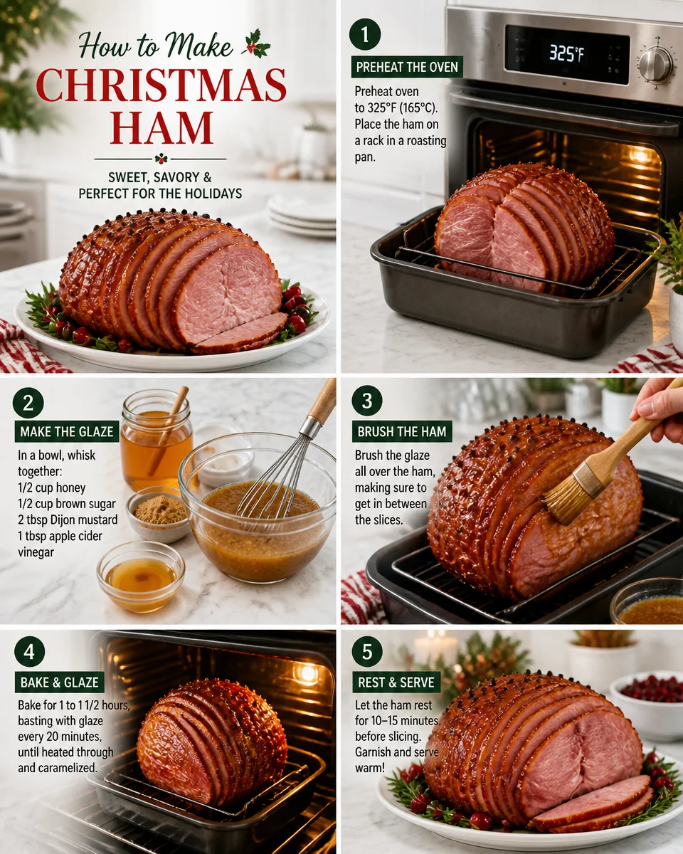 Christmas Ham with Honey Brown Sugar Glaze