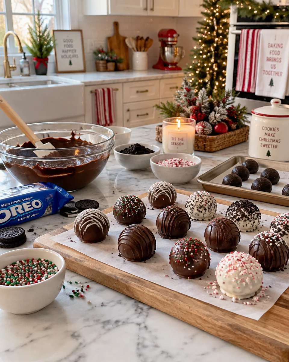 Christmas Oreo Balls