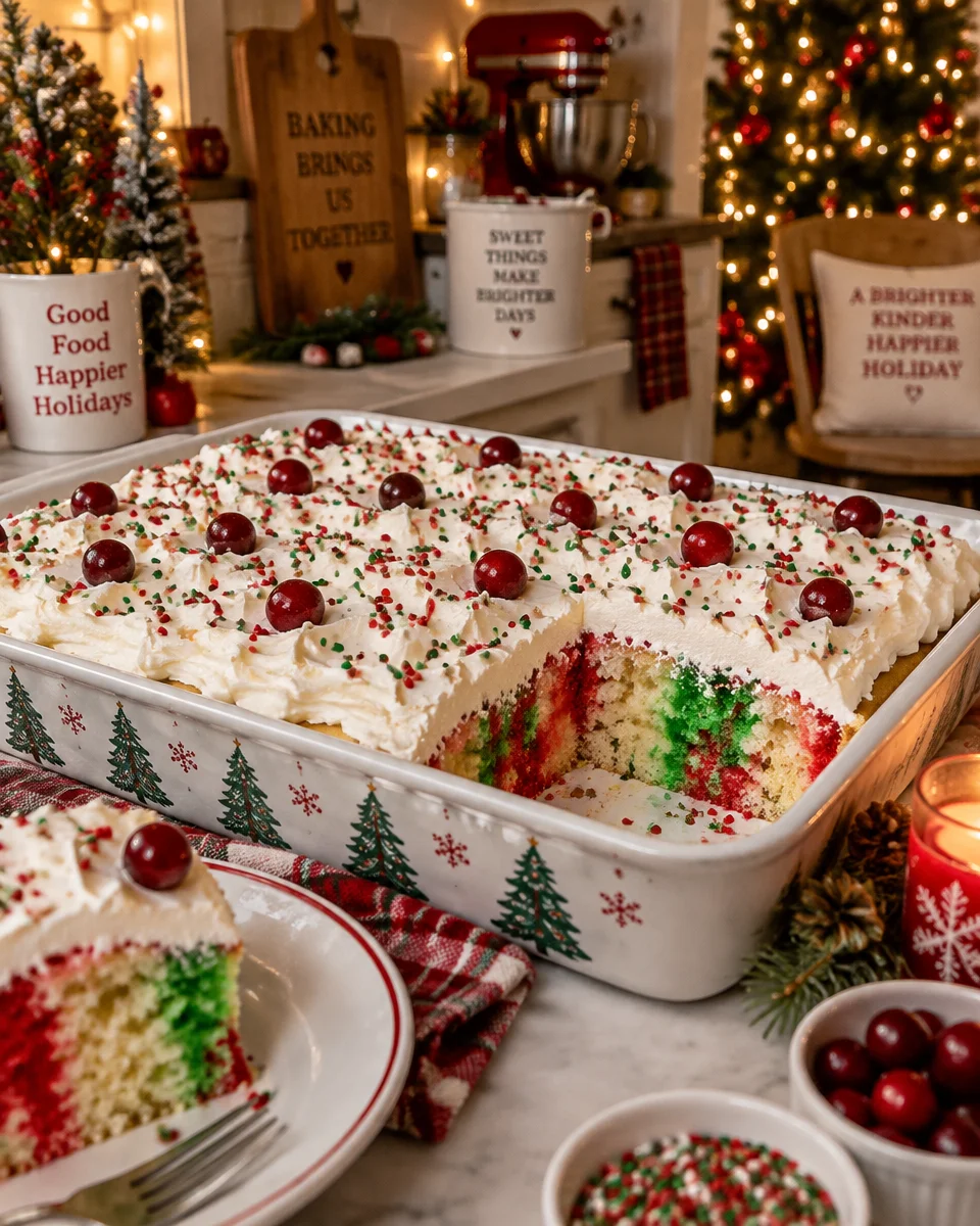 christmas poke cake
