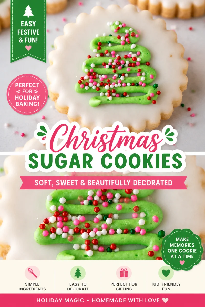 Christmas Shortbread Cookies with Icing
