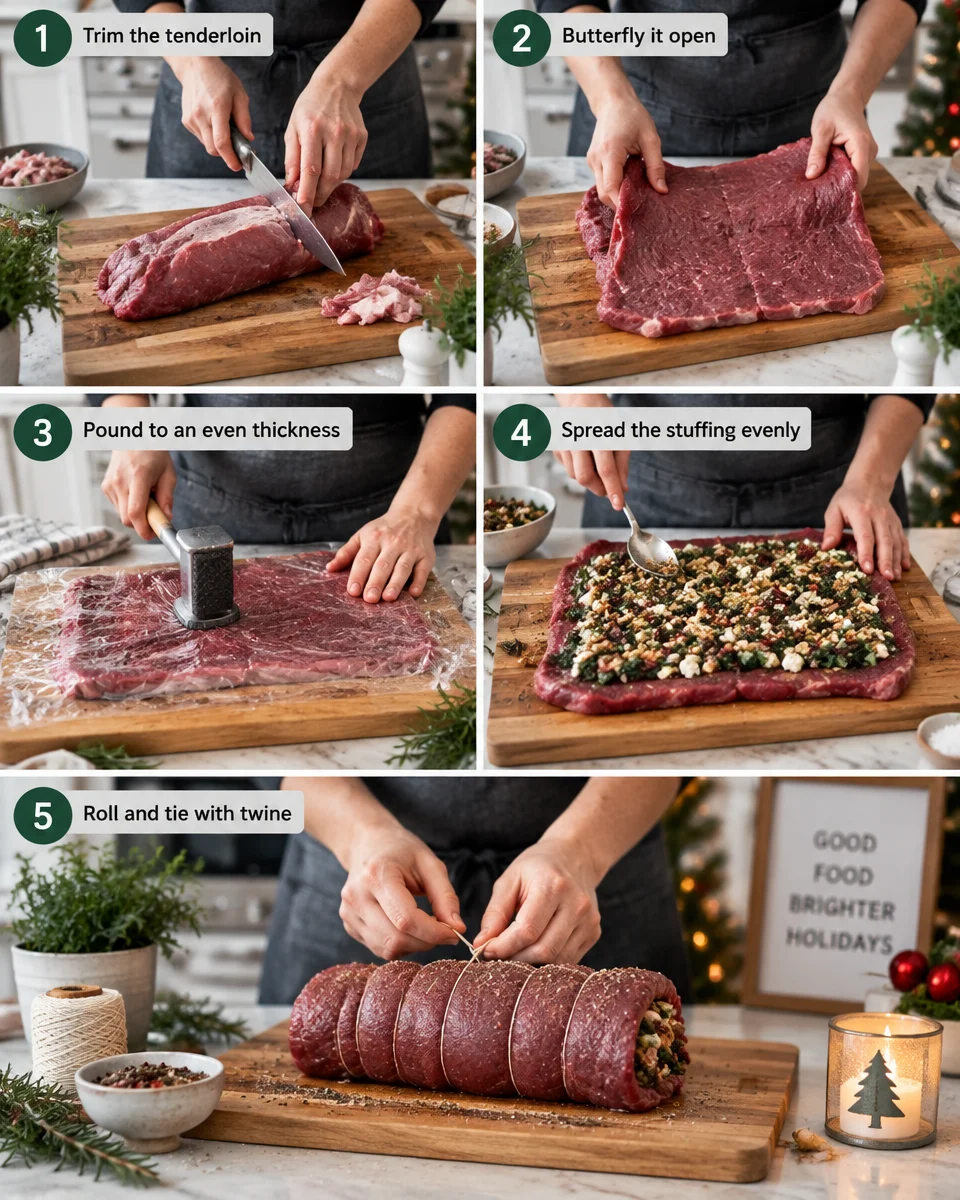 stuffed beef tenderloin recipe
