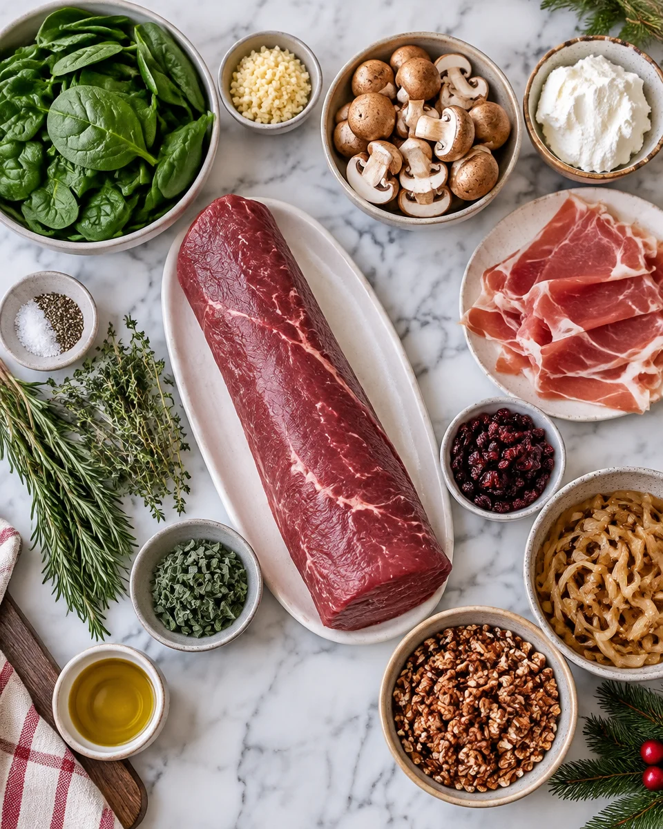 stuffed beef tenderloin recipe