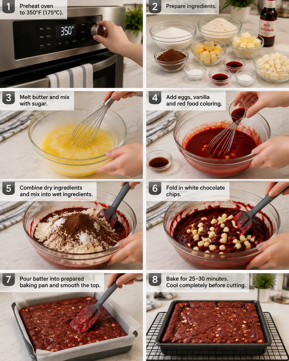 red velvet brownies